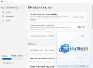 cách tùy chỉnh onedrive settings