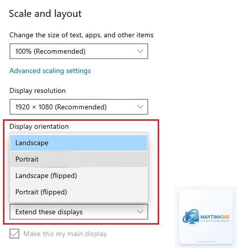 cách tùy chỉnh orientation settings - Hình 4