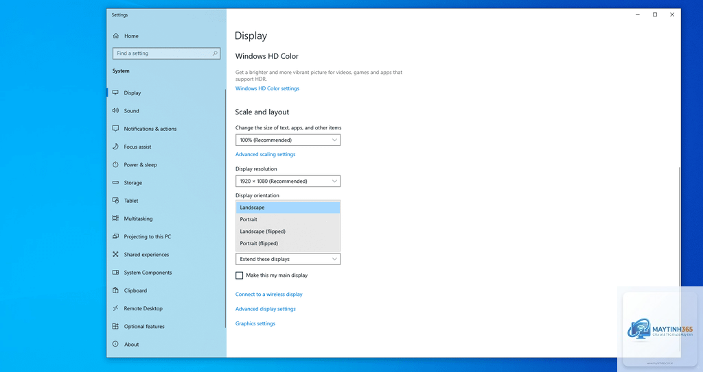 cách tùy chỉnh orientation settings - Hình 5