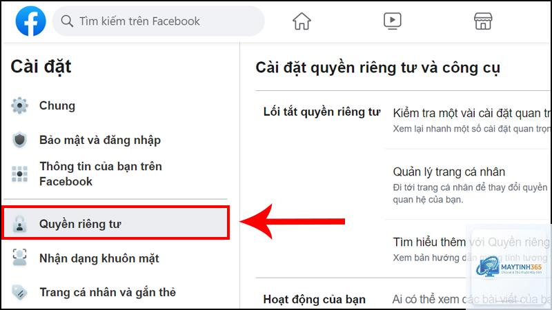 cách tùy chỉnh quyền riêng tư