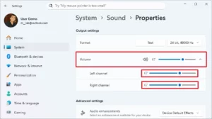 cách tùy chỉnh sound settings windows 11