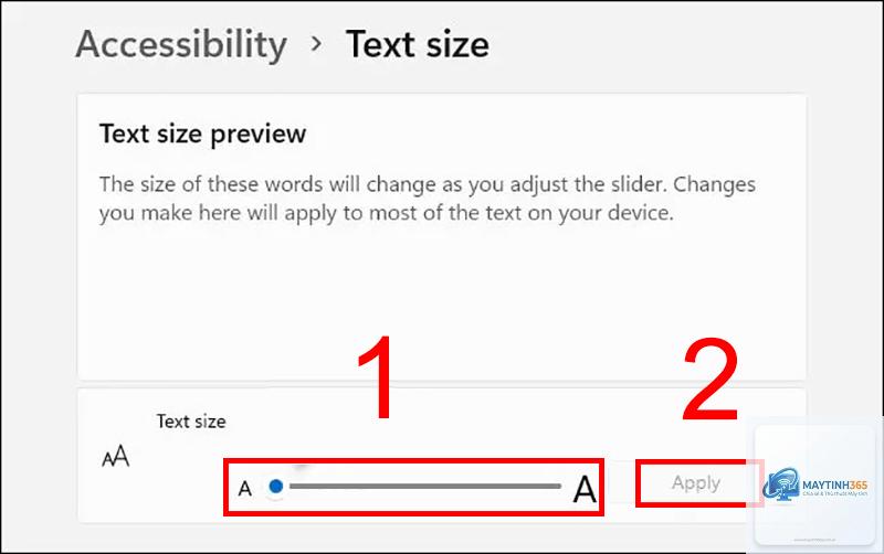 cách tùy chỉnh text size - Hình 4