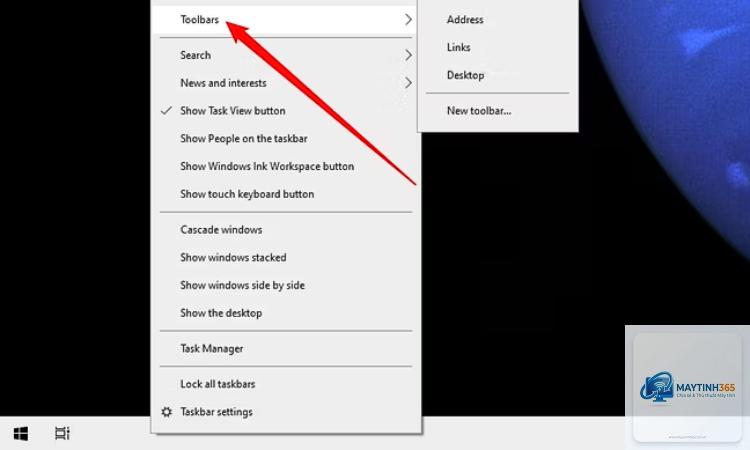 cách tùy chỉnh toolbar taskbar - Hình 4