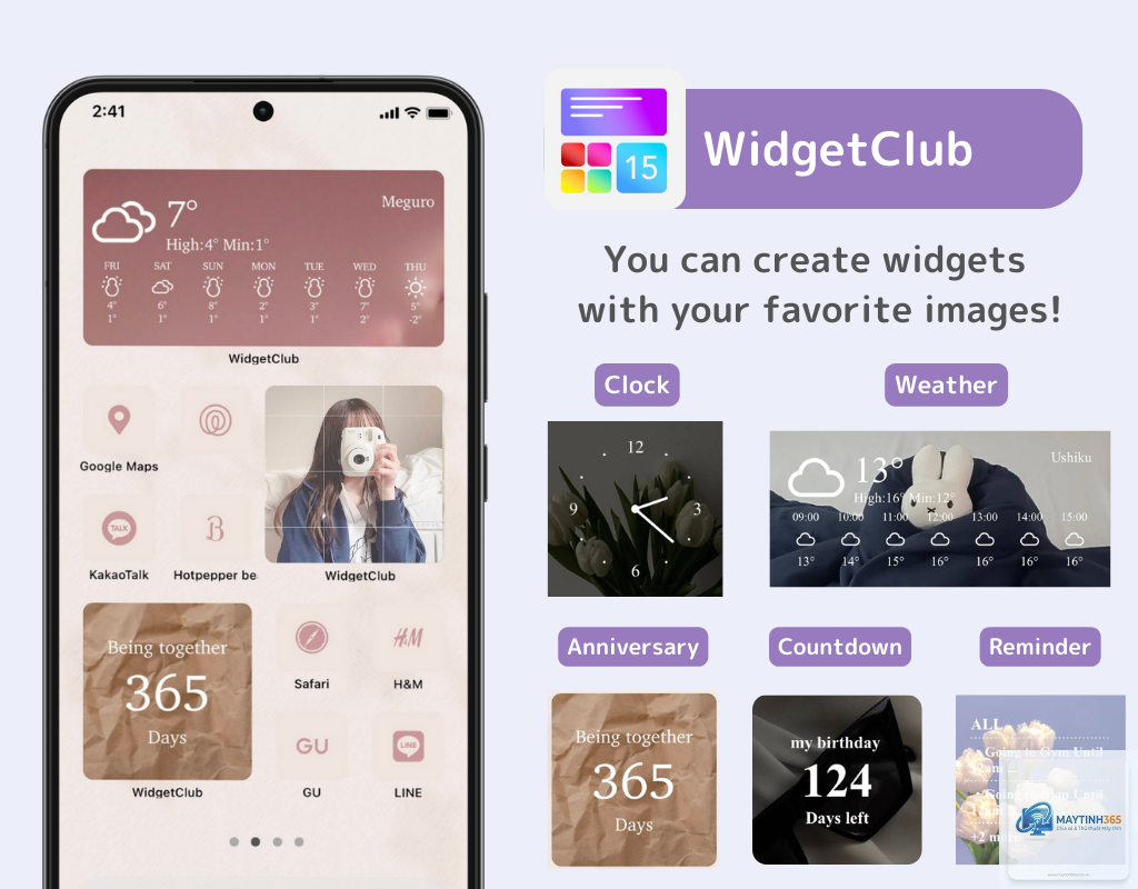 cách tùy chỉnh widget thời tiết