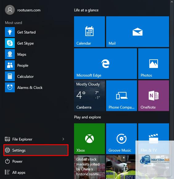 cách xây dựng start menu khoa học