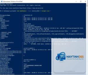 cách xem bios bằng powershell