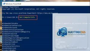 cách xem cấu hình mạng bằng powershell