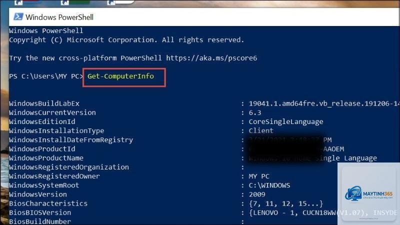 cách xem cấu hình mạng bằng powershell
