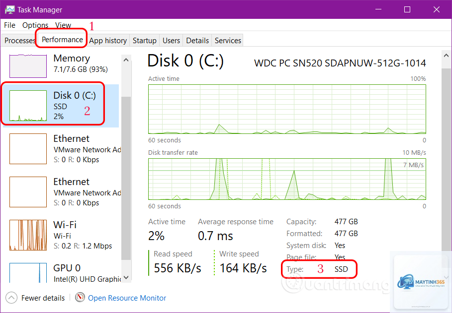 cách xem disk trong task manager - Hình 2