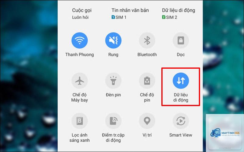 cách xem dữ liệu thiết bị