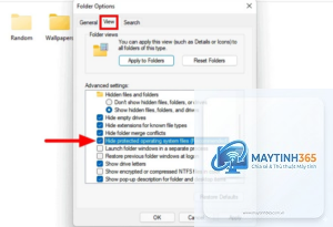cách xem file hệ thống ẩn