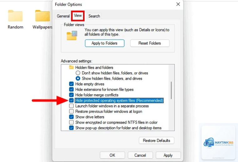 cách xem file hệ thống ẩn
