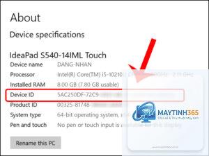 cách xem hardware information