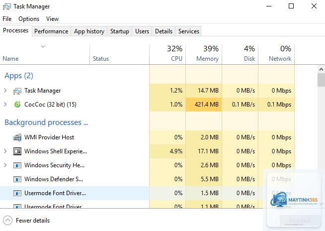 cách xem network trong task manager