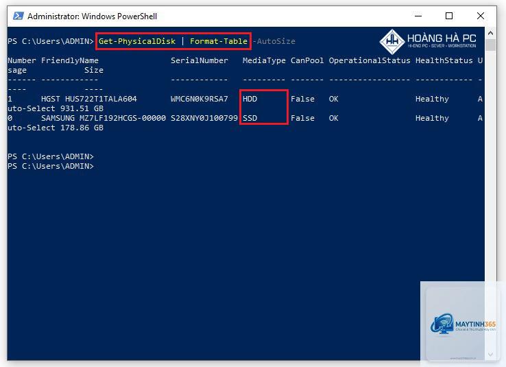 cách xem ổ cứng bằng powershell - Hình 3