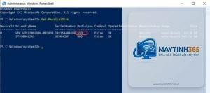 cách xem ổ cứng bằng powershell