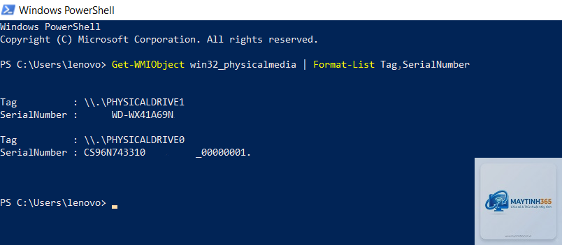 cách xem ổ cứng bằng powershell - Hình 4