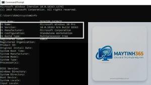 cách xem phiên bản windows bằng cmd