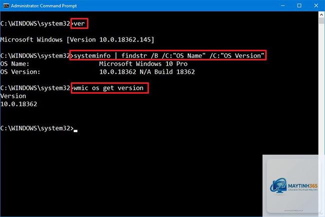 cách xem phiên bản windows bằng cmd - Hình 5