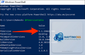 cách xem phiên bản windows bằng powershell