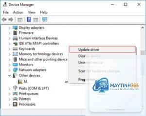 cách xem printers trong device manager