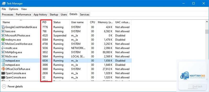 cách xem process id windows 11 - Hình 5