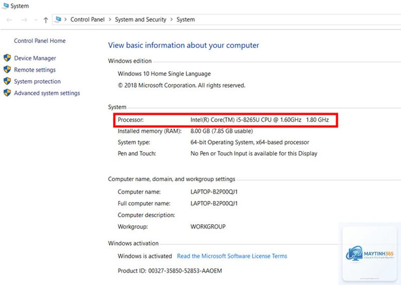 cách xem processor trong device manager