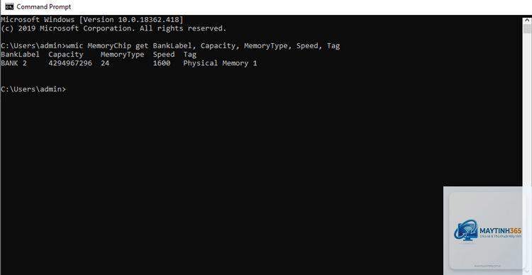 cách xem ram bằng cmd - Hình 2