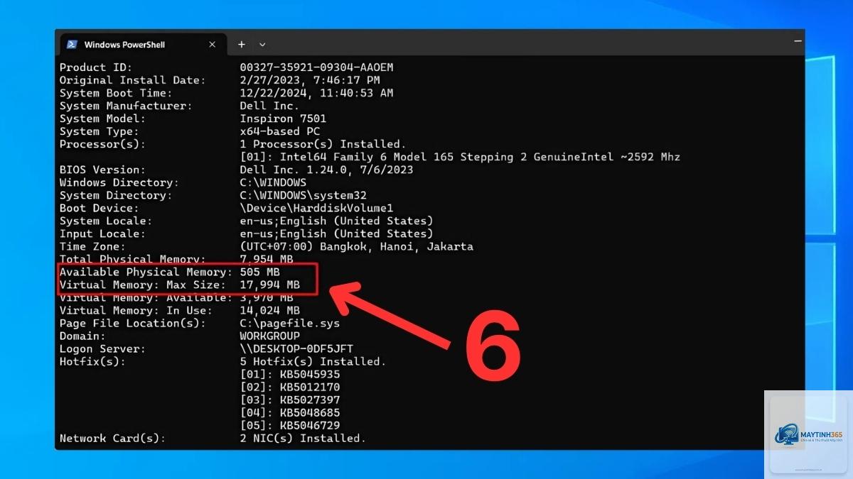 cách xem ram bằng powershell - Hình 3