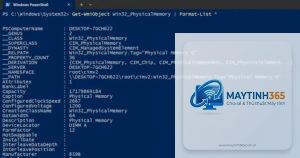 cách xem ram bằng powershell
