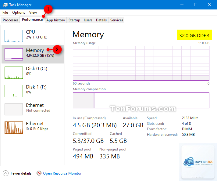 cách xem ram trong task manager - Hình 5