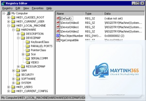 cách xem registry tree