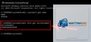 cách xem serial windows bằng cmd