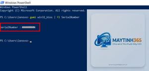 cách xem serial windows bằng powershell