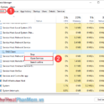 cách xem services trong task manager