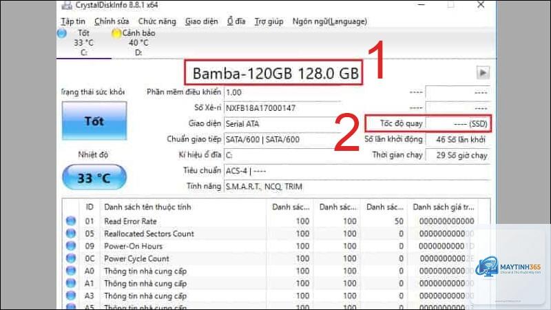 cách xem thông tin hdd