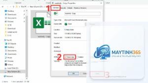 cách xem thuộc tính file