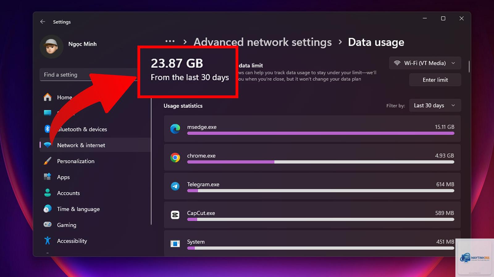 cách xem trạng thái mạng windows 11 - Hình 5