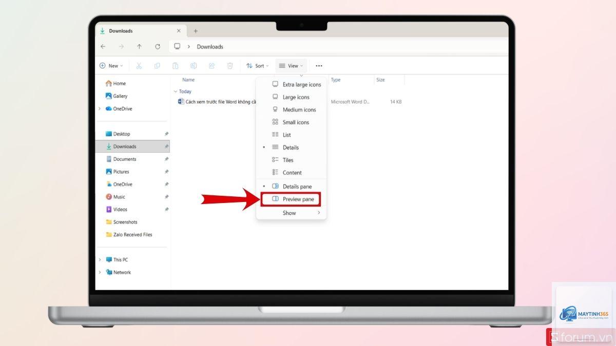 cách xem trước file word - Hình 2