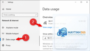 cách xem ứng dụng sử dụng internet