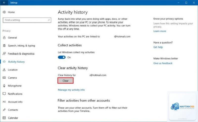 cách xóa activity history - Hình 4