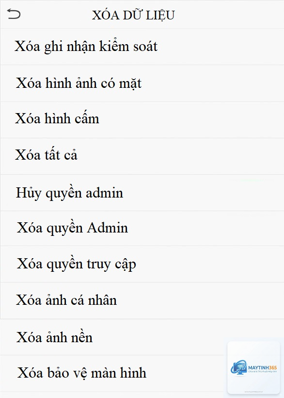 cách xóa dữ liệu chẩn đoán