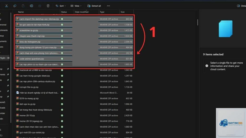 cách xóa file hàng loạt