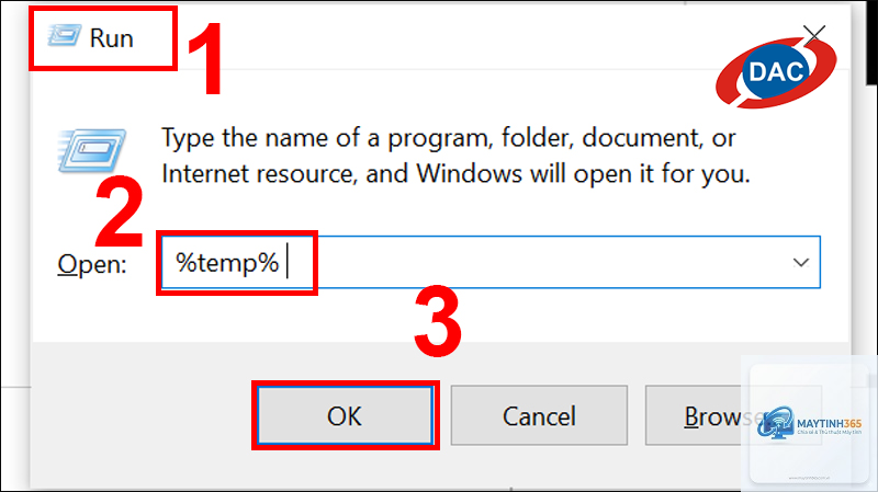 cách xóa file tạm trên máy tính