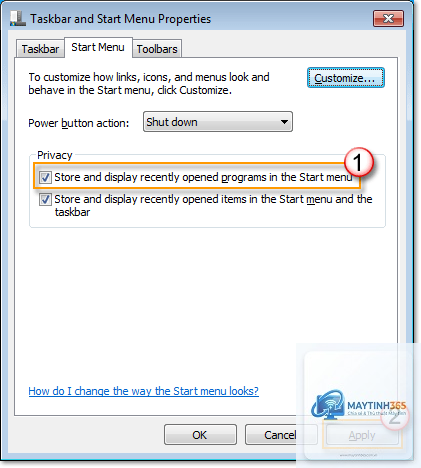 cách xóa lịch sử đề xuất start menu - Hình 3