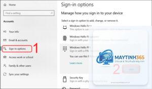 cách xóa mã pin windows hello