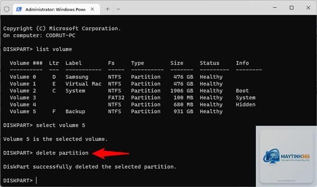 cách xóa phân vùng ổ cứng windows 11 - Hình 4