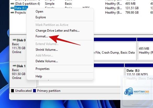 cách xóa phân vùng ổ cứng windows 11 - Hình 5