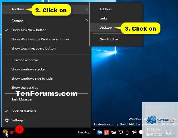 cách xóa toolbar khỏi taskbar - Hình 2