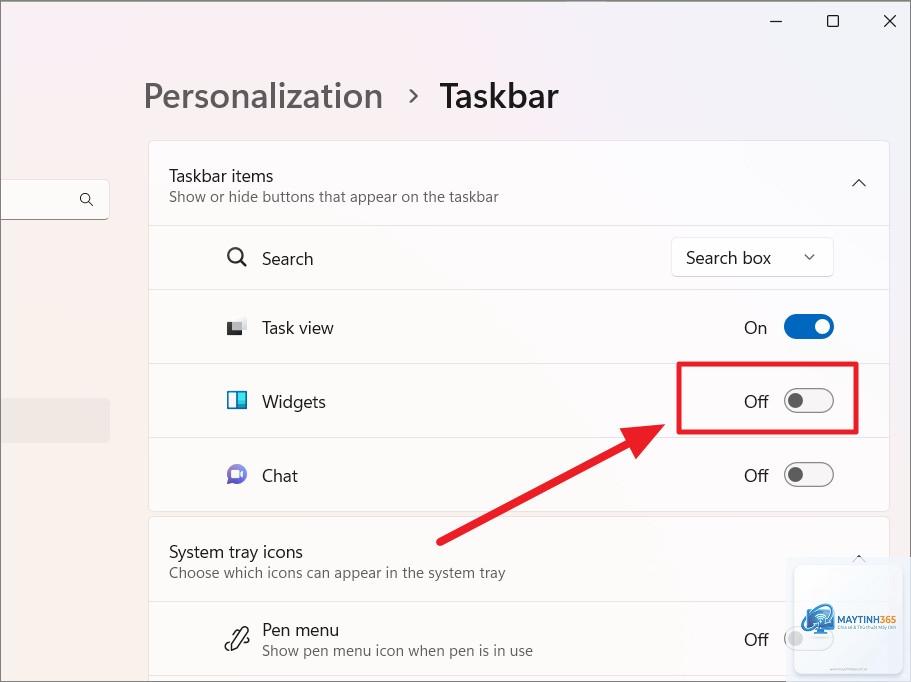 cách xóa widget khỏi taskbar - Hình 5